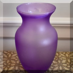 G13. Purple glass vase - $12 